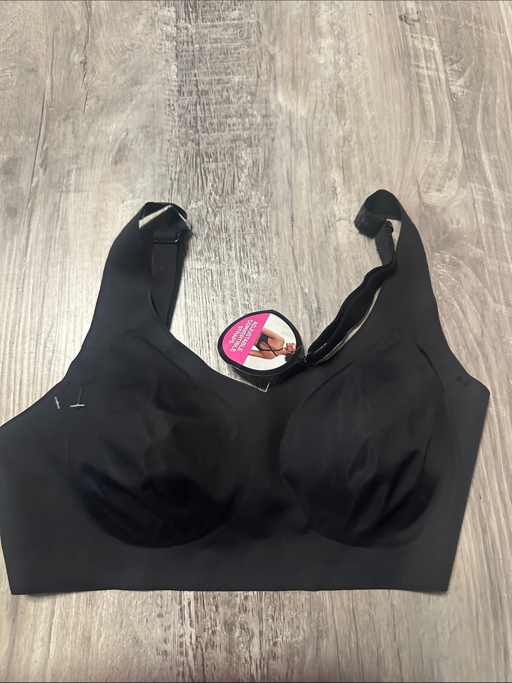 Seamless Wireless Black Comfort Bra Bali